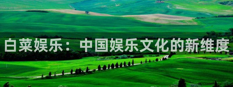 赢乐彩票体育3：白菜娱乐：中国娱乐文化的新维度